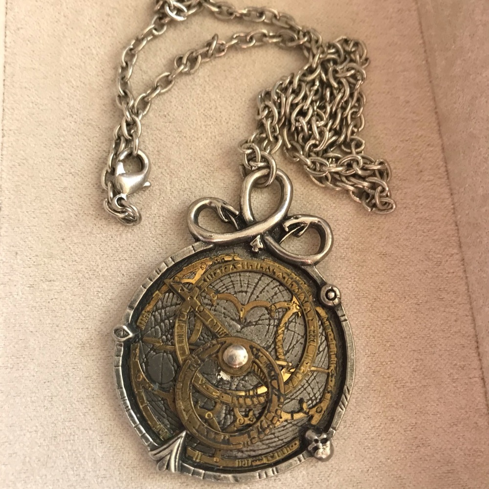 Alchemy Gothic Anguistralobe Pendant Necklace 21”